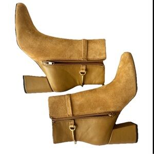 Bella Vita Camel Suede Heeled Boots